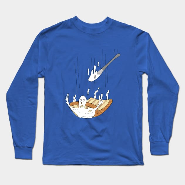 flying butter bread Long Sleeve T-Shirt by gazonula